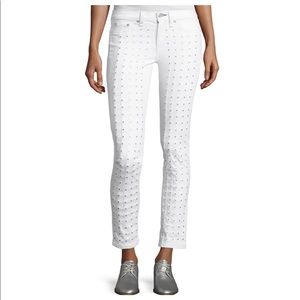 Rag and Bone Studded Jeans in Blanc
